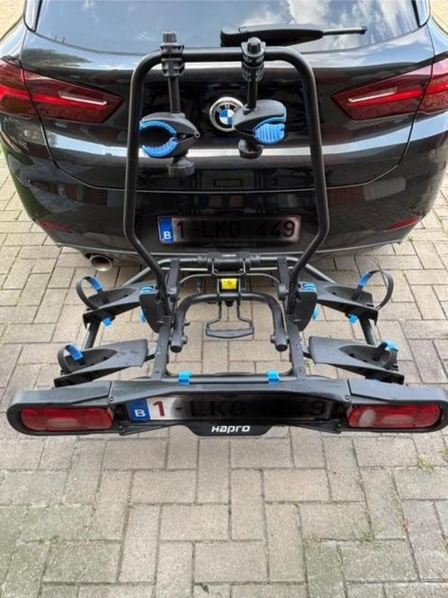 Hapro Atlas 2 Premium Blue E Bike Fietsendrager, Auto diversen, Fietsendragers, Zo goed als nieuw, Trekhaakdrager, 2 fietsen, Elektrische fiets