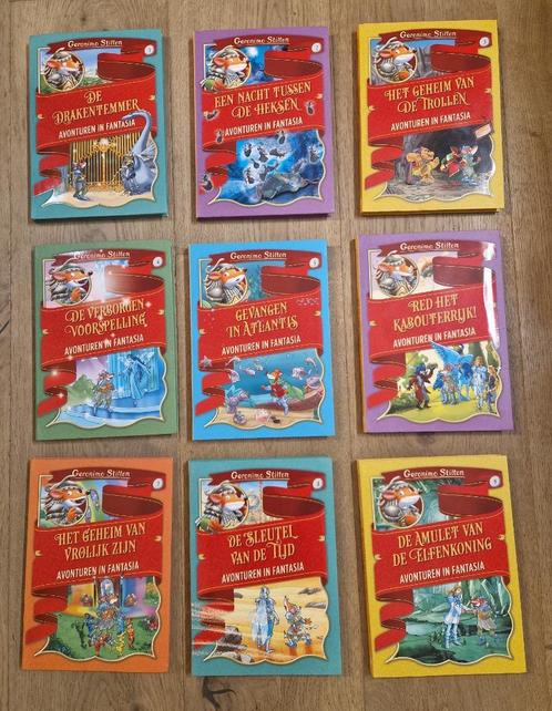 Geronimo Stilton - avonturen in Fantasia - 9 boeken, Boeken, Kinderboeken | Jeugd | 10 tot 12 jaar, Zo goed als nieuw, Fictie