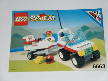 remorque de bateau lego 6663, Enlèvement ou Envoi, Utilisé, Ensemble complet, Lego
