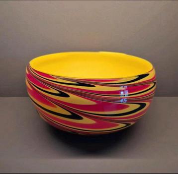 Murano vintage swirl glas/glazen kom/schaal beschikbaar voor biedingen