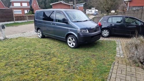 Volkswagen Transporter T5  dubbele cabine 2.5 174pk, Auto's, Volkswagen, Particulier, Transporter, ABS, Achteruitrijcamera, Airbags