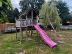 Speelhuisje met schommel en glijbaan, Ophalen, Gebruikt, Glijbaan