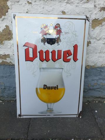 Emaille bord DUVEL beschikbaar voor biedingen