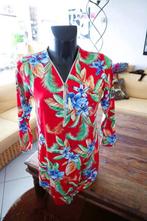 bloemrijk uniek uitstralend vintage jurk, Vêtements | Femmes, Robes, Rouge, Taille 38/40 (M), Enlèvement ou Envoi, Vintage