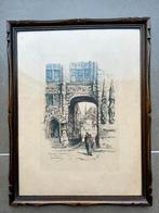 Pentekening De Burg en de Blinde Ezelstraat van Jan Korthals, Enlèvement