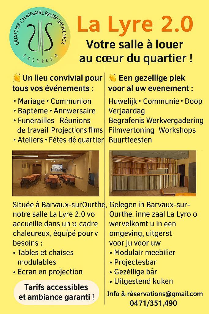 Location de salle, Diensten en Vakmensen, Verhuur | Zalen en Feestlocaties, Bruiloft- of Feestlocatie, Feestzaal of Podium, Vergader- of Congreslocatie