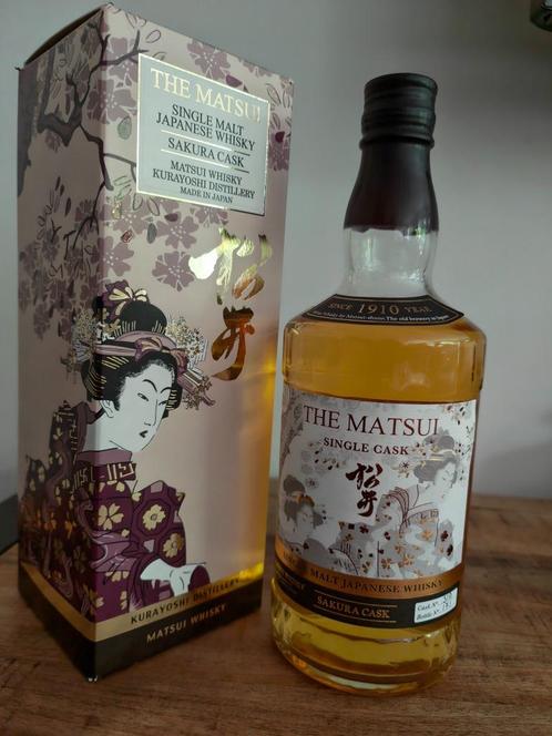 The Matsui Single Malt Sakura Cask The Kurayoshi Distillery, Verzamelen, Wijnen, Nieuw, Overige typen, Overige gebieden, Vol, Ophalen of Verzenden