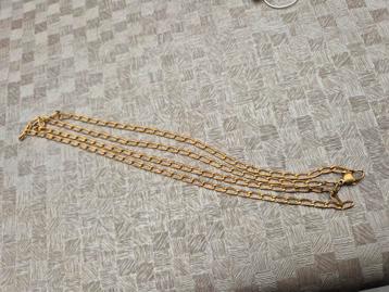 Vintage lange goudkleurige Aurea ketting  beschikbaar voor biedingen