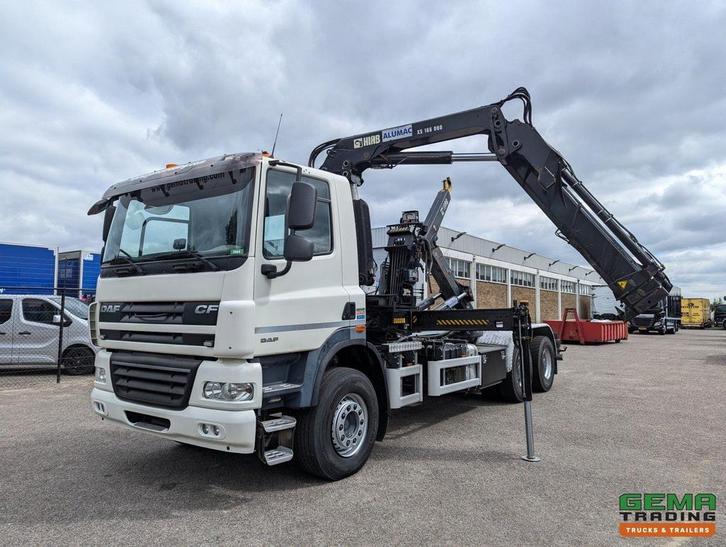 DAF CF85.410 6x4 Dagcab Euro5 EEV - Hiab Haakarm + Hiab 166E, Auto's, Vrachtwagens, ABS, Electronic Stability Program (ESP), Trekhaak