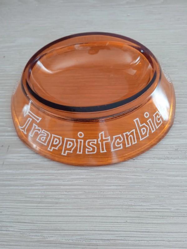 vintage glazen asbak trappisten bier, Collections, Articles de fumeurs, Briquets & Boîtes d'allumettes, Comme neuf, Cendrier, Enlèvement ou Envoi