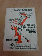 Carnaval Mortsel 3de Lobbes carnaval 1975, Postzegels en Munten, Penningen en Medailles, Ophalen of Verzenden