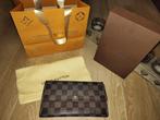 Auth. Louis Vuitton Porte Trésor Damier Trifold, Handtassen en Accessoires, Portemonnees, Overige merken, Gebruikt, Bruin, Ophalen of Verzenden