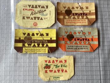 Heel oude wikkels kwatta chocolade chromos prenten beschikbaar voor biedingen