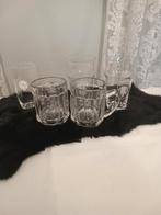 Oude glazen en pullen van Cristal Alken., Enlèvement ou Envoi, Verre à bière