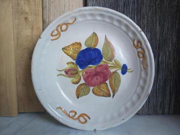 Prachtige antieke oosterse ? grote schaal met ribbelrand beschikbaar voor biedingen