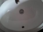 lavabo blanc rond avec robinet, Ophalen, Wit