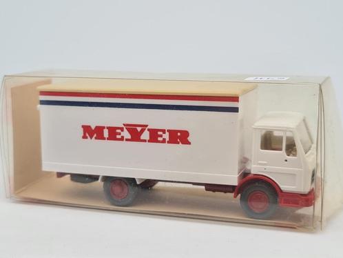 Mercedes truck bakwagen "Meyer" - Wiking 1:87, Hobby en Vrije tijd, Modelauto's | 1:87, Zo goed als nieuw, Bus of Vrachtwagen