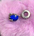 Pandora octus bedeltje met blauwe steen, nooit gebruikt, Ophalen, Nieuw, Pandora