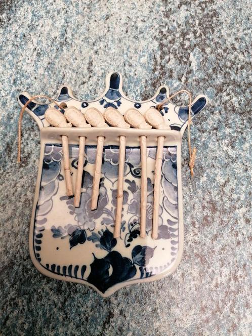 Delft mini pijp houder gesigneerd Zeldzame vondst, Antiek en Kunst, Curiosa en Brocante, Ophalen