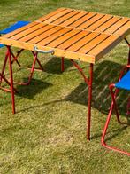 Retro oldtimer picknicktafel en stoelen, Ophalen of Verzenden