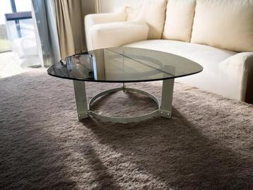 vintage chromen coffee table / salontafel beschikbaar voor biedingen