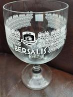 5 Oud Beersel Bersalis glazen 16cm H 8,5 cm diameter, Comme neuf, Enlèvement, Verre à bière