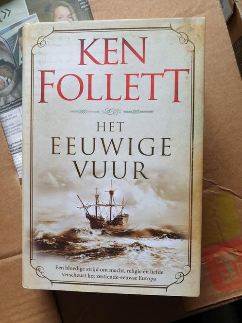 Ken Follett - Het eeuwige vuur hardcover met wikkel, Livres, Littérature, Comme neuf, Pays-Bas, Envoi