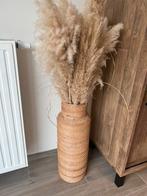 Rieten vaas met pluimen, Huis en Inrichting, Ophalen