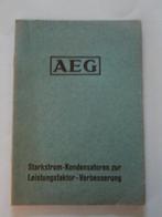 Brochure AEG Starkstrom-Kondensatoren -1936, Verzenden, Overige typen