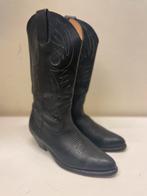 Stevige leren Western laarzen maat 42, Hoge laarzen, Zwart, Ophalen of Verzenden, Vintage