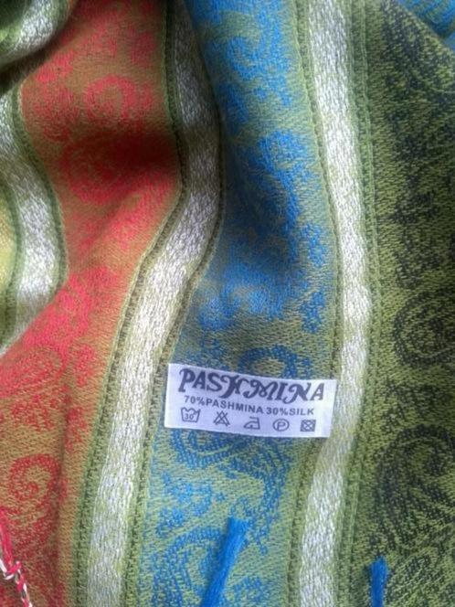 Pashmina sjaal in vrolijke kleurtjes+turquoise sjaal+Oosters, Vêtements | Femmes, Bonnets, Écharpes & Gants, Comme neuf, Écharpe