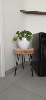 Ronde houten bijzettafels merk Pomax, Enlèvement, Utilisé, Rond, 45 à 60 cm