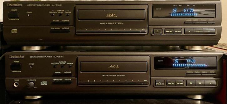 Technics SL-PG580A/Technics SL-PG570A  deux pcs, Audio, Tv en Foto, Cd-spelers, Gebruikt, Technics, Wisselaar, Ophalen of Verzenden