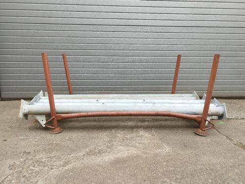 Metalen palen gegalvaniseerd met voet en kopplaat, Doe-het-zelf en Bouw, Metalen, Gebruikt, IJzer, Ophalen