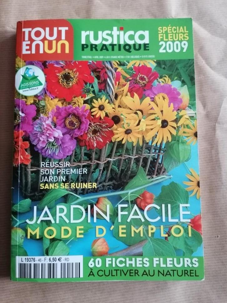 Rustica pratique  Trimestriel - avril 2009  Spécial fleurs 2, Livres, Journaux & Revues, Utilisé, Enlèvement ou Envoi