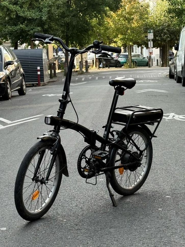 VÉLO PLIANT ÉLECTRIQUE E FOLD 100 B'TWIN, Fietsen en Brommers, Elektrische fietsen, Gebruikt, Overige merken, 47 tot 51 cm, Ophalen