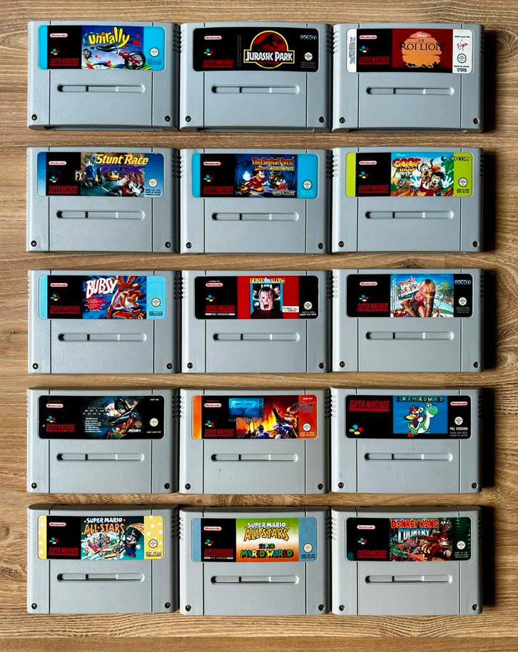 Super Nintendo Games (SNES PAL), Games en Spelcomputers, Games | Overige, Gebruikt, Vanaf 3 jaar, Ophalen of Verzenden