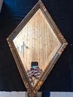 Vintage ruitvormige wandspiegel, Moins de 100 cm, Comme neuf, Enlèvement, Moins de 50 cm