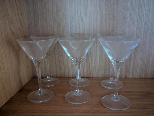 Set van 6 kleine martiniglazen, Verzamelen, Glas en Drinkglazen, Zo goed als nieuw, Ophalen of Verzenden