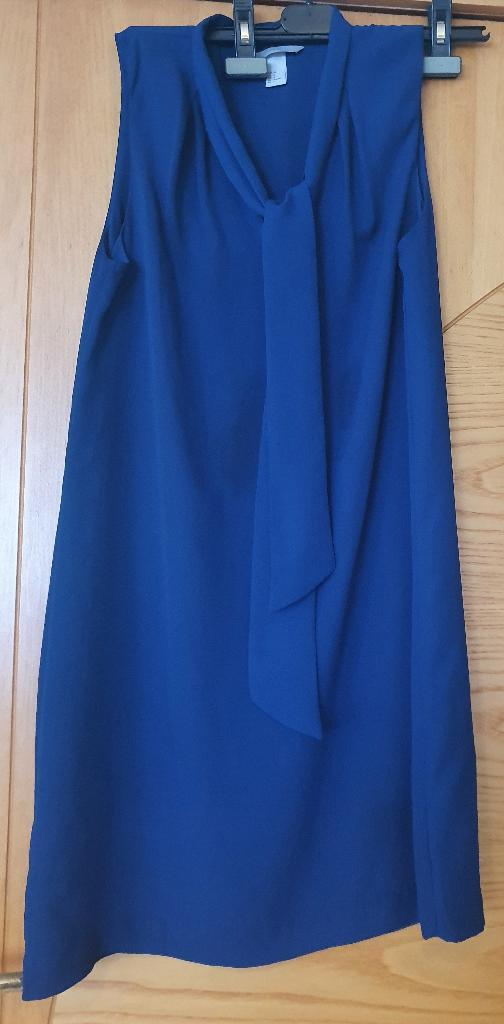 Blauwe jurk van H&M maat 36, Kleding | Dames, Jurken, Zo goed als nieuw, Maat 36 (S), Blauw, Ophalen of Verzenden
