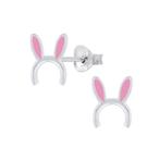 Boucles d'oreilles lapin en argent 925 pour enfant, Enlèvement ou Envoi, Neuf, Boucles d'oreilles