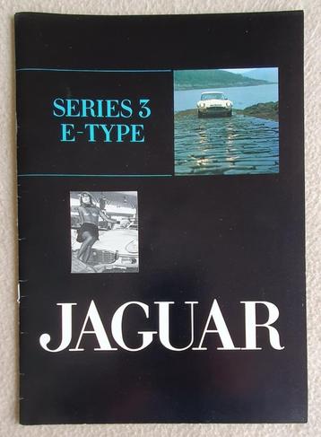 Jaguar series 3 E-Type Brochure 1971
