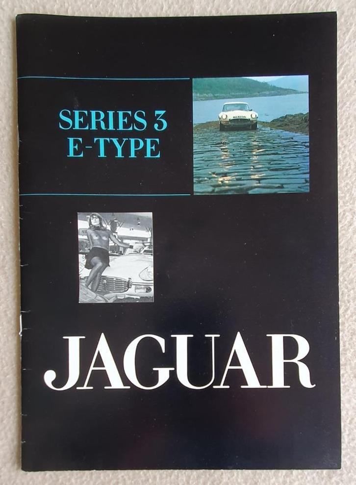Jaguar series 3 E-Type Brochure 1971, Boeken, Auto's | Folders en Tijdschriften, Gelezen, Overige merken, Verzenden