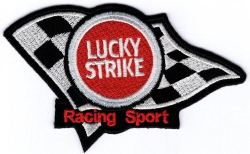 Lucky Strike Racing Sport stoffen opstrijk patch embleem #1, Motoren, Accessoires | Stickers, Verzenden