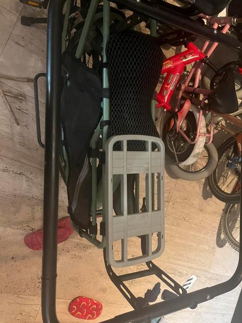 Fietsstoel + koppelstuk + zitkussen, Fietsen en Brommers, Fietsaccessoires | Bagagedragers, Gebruikt, Ophalen