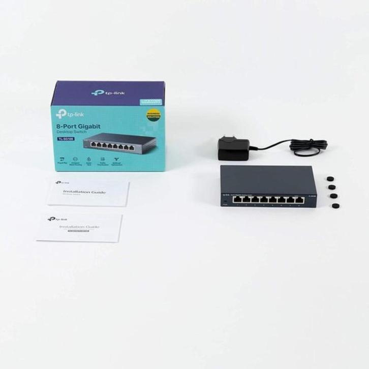 Nieuwe TP-LINK TL-SG108 - Switch, Computers en Software, Netwerk switches, Nieuw, Ophalen of Verzenden