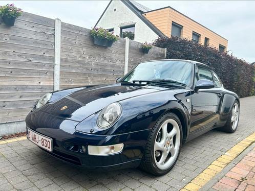 Porsche 993  "Oldtimer", Autos, Porsche, Particulier, Essence, Coupé, Automatique, Bleu, Bleu, Cuir, Carnet d'entretien, Enlèvement