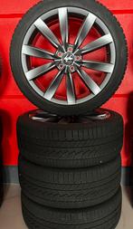 Originele vw-velgen + continentale winterband 245/40 R19 98V, Auto-onderdelen, Banden en Velgen, Winterbanden, Personenwagen, Ophalen