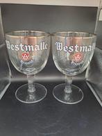 2 verres à bière Westmalle, Collections, Marques de bière, Comme neuf, Autres marques, Enlèvement ou Envoi, Verre ou Verres
