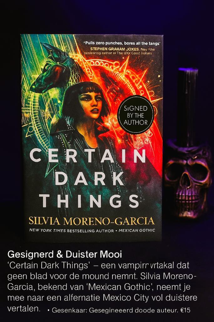 Gesigneerd exemplaar Certain Dark Things (Engels)., Boeken, Fantasy, Ophalen of Verzenden